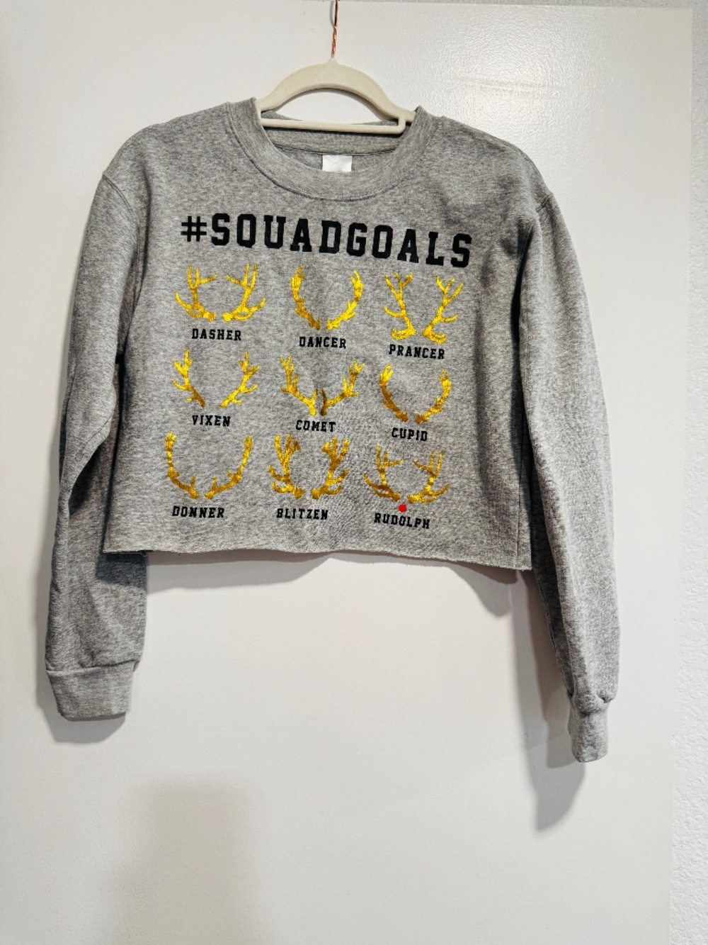 Freeze Gray and Gold Squad Goals Women's Sweater